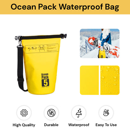 5L Ocean Pack Waterproof Bag - 2pcs