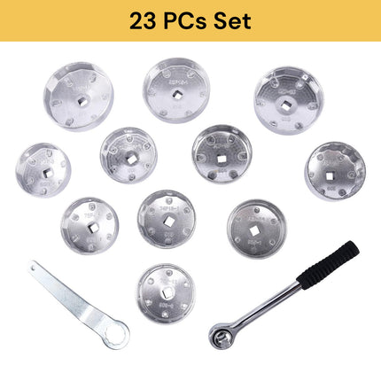 23Pcs Aluminium Oil Filter Wrench Set