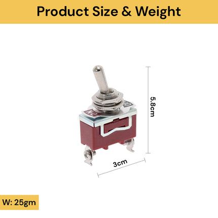 On-Off SPST Toggle Switch