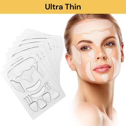 16PCs Reusable Facial Silicone Patch Set