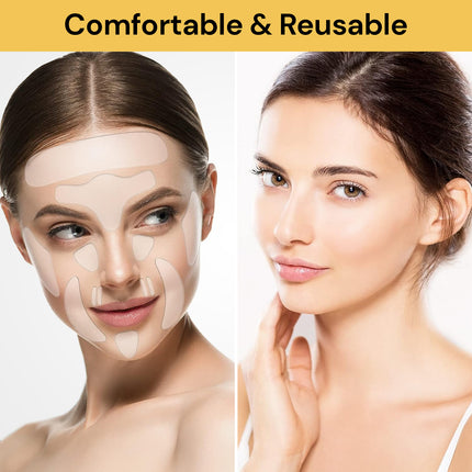 16PCs Reusable Facial Silicone Patch Set