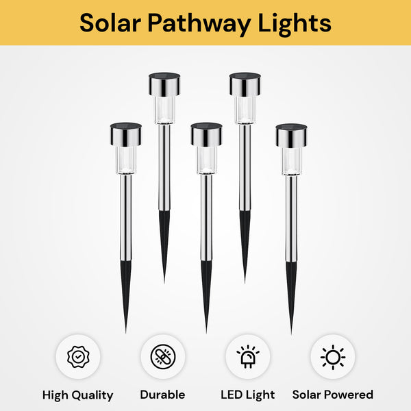 5PCs Solar Pathway Lights