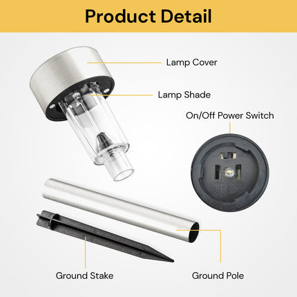 5PCs Solar Pathway Lights