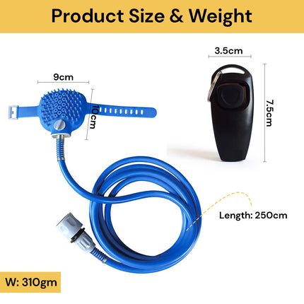 BUY Pet Bathing Tool GET Dog Clicker Whistle - Training Tool FREE