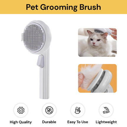 Self-Cleaning Pet Grooming Brush