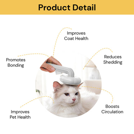 Self-Cleaning Pet Grooming Brush