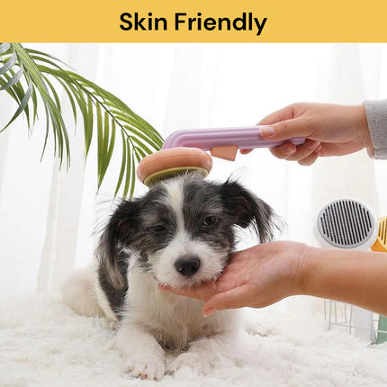 Self-Cleaning Pet Grooming Brush