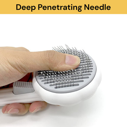 Self-Cleaning Pet Grooming Brush