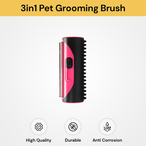 3in1 Pet Grooming Brush