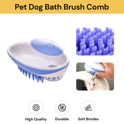 Pet Dog Bath Brush Comb