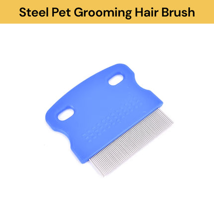 Steel Pet Grooming Hair Brush