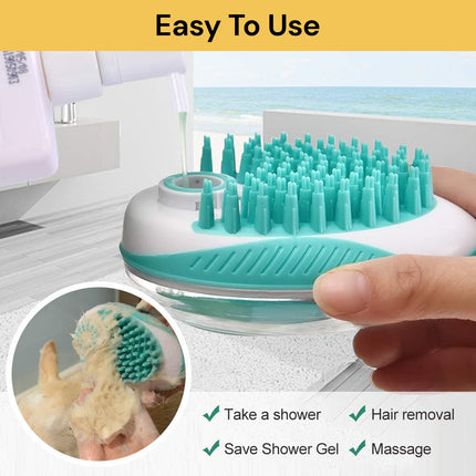 Pet Dog Bath Brush Comb