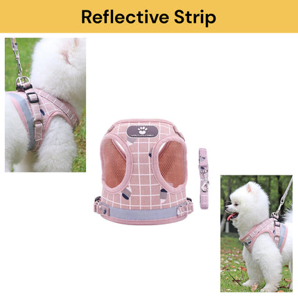 Pet Harness Vest And Leash Set