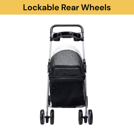 4 Wheels Foldable Pet Stroller