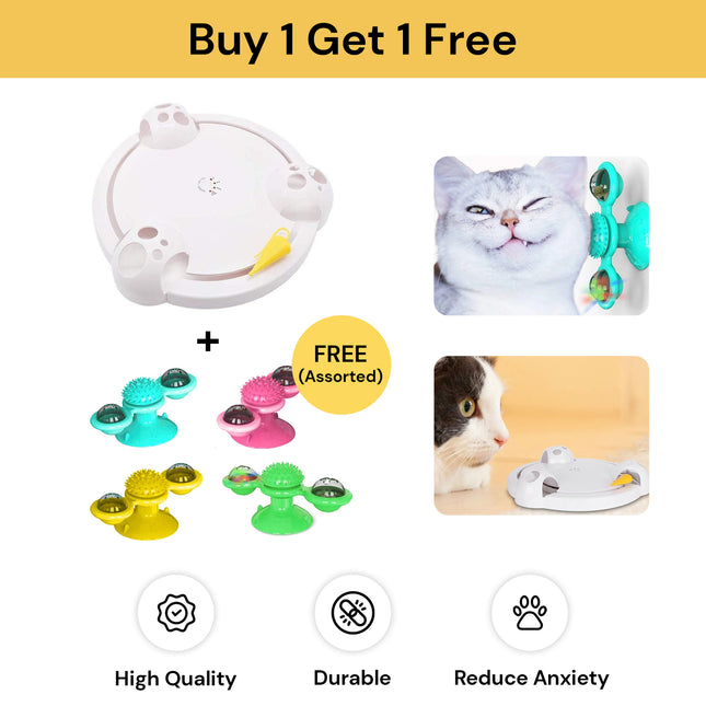Buy Cat Catching Mouse Interactive Toy Get Pet Windmill Toy Free