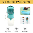 2 In 1 Pet Food Water Bottle