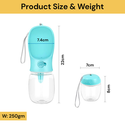 2 In 1 Pet Food Water Bottle