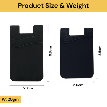 Adhesive Silicone Phone Wallet - Secure, Card Holder