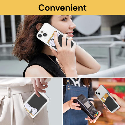 Adhesive Silicone Phone Wallet - Secure, Card Holder