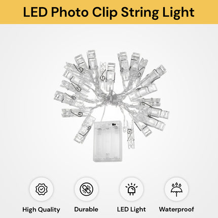 LED Photo Clip String Light