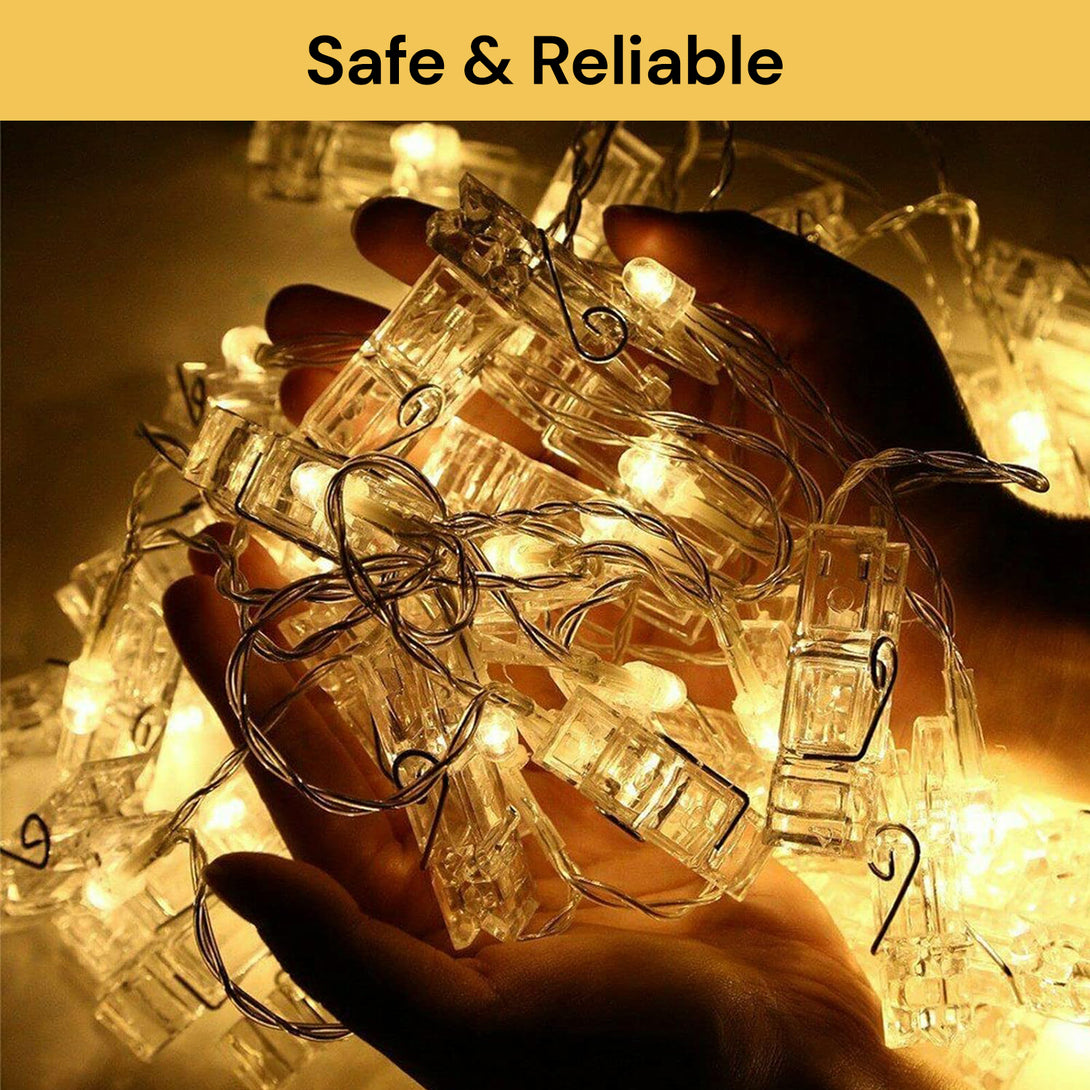 Individual String Light Clips LED Photo Clip String Light