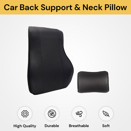 Car Back Support And Neck Pillow