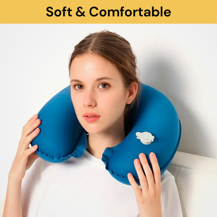 U Shape Inflatable Neck Pillow