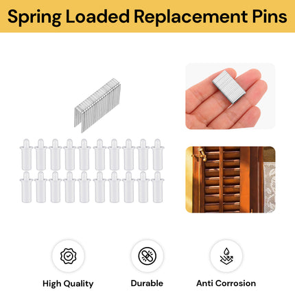 40PCs Spring Loaded Replacement Pins