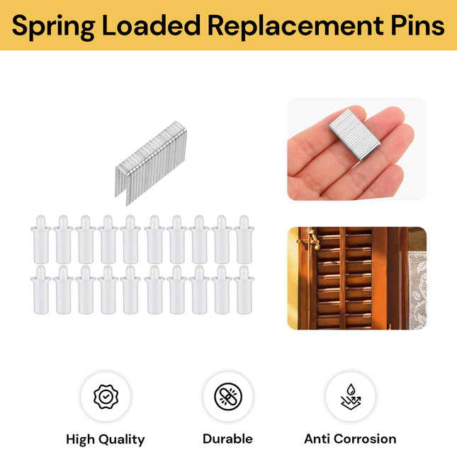 40PCs Spring Loaded Replacement Pins