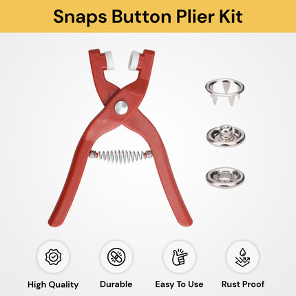 400PCs Snaps Button Plier Kit