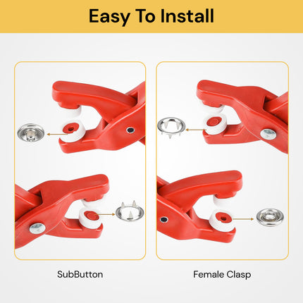 400PCs Snaps Button Plier Kit