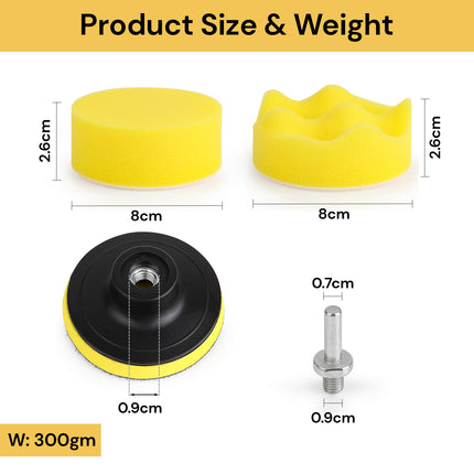 22PCs Car Drill Polishing Buffing Pads Kit
