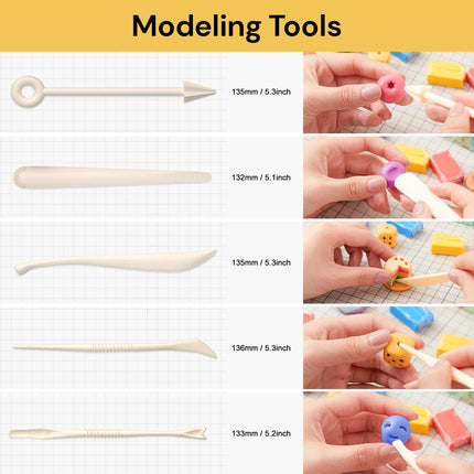 32PCs Polymer Clay With 5 Modeling Tools