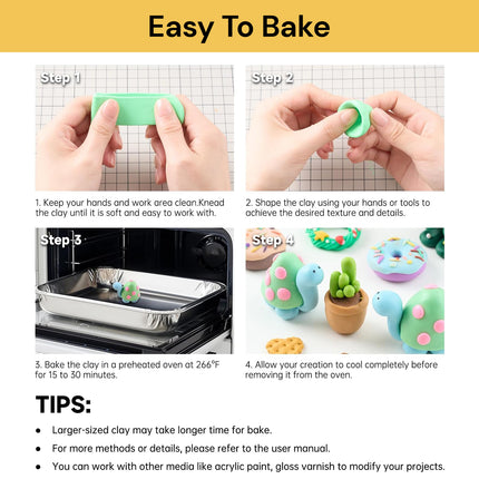 32PCs Polymer Clay With 5 Modeling Tools