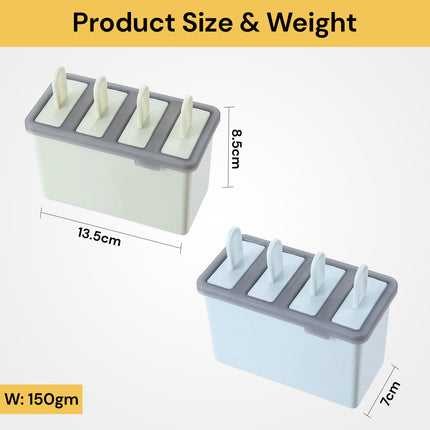 4 Cells Popsicle Mold