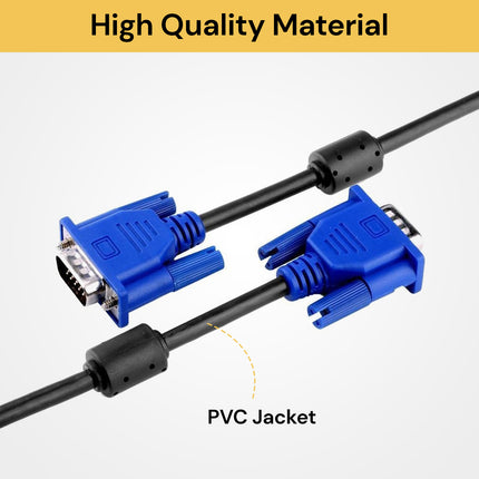 VGA SVGA Male To Male Extension Cable