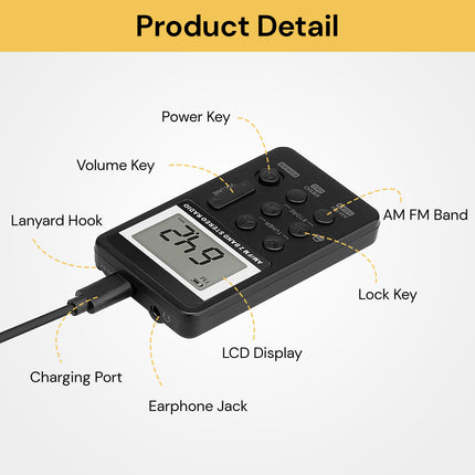 AM FM Portable Radio