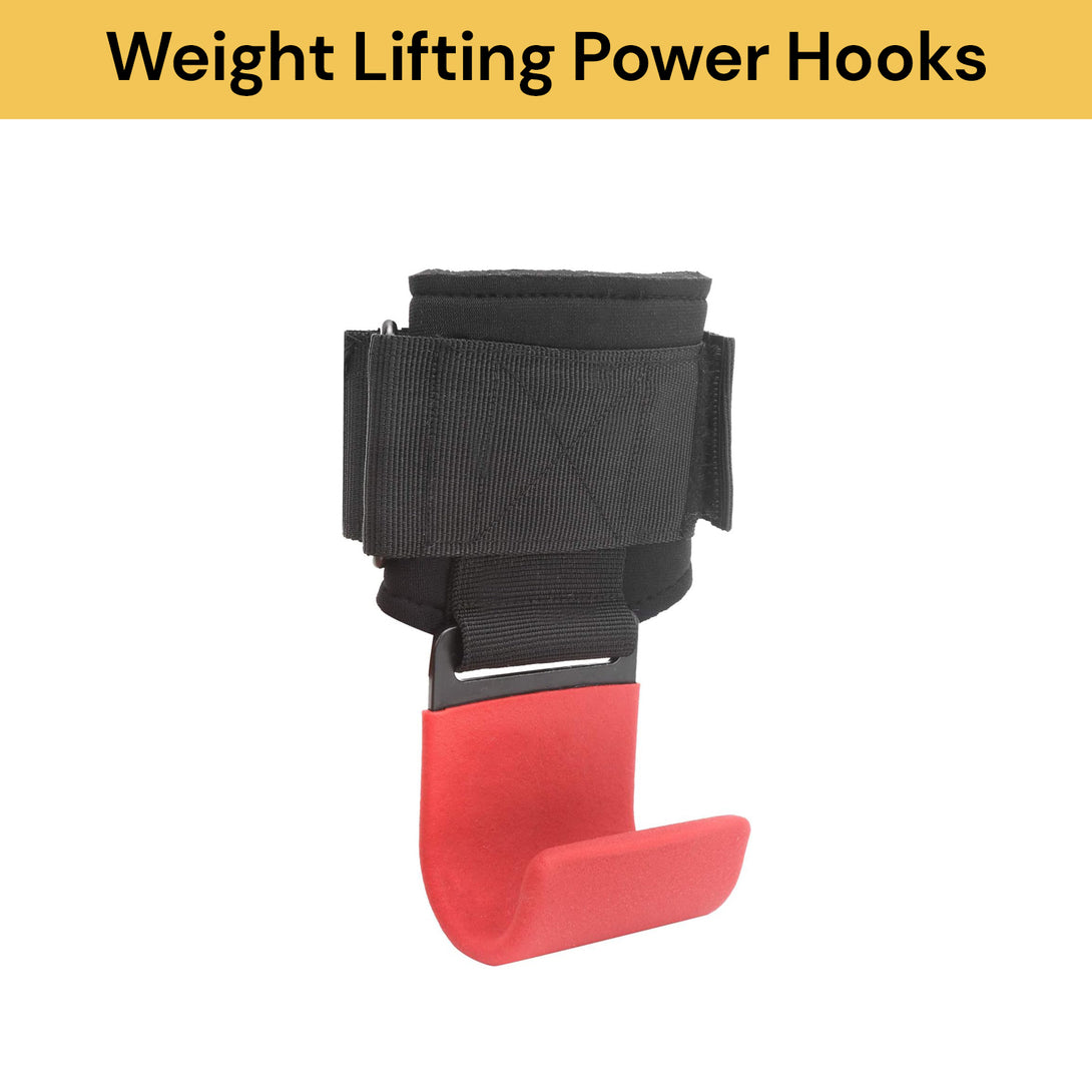 Power Rope Hook Pair Of Weight Lifting Power Hooks