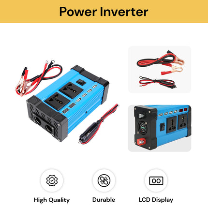 Power Inverter 300W DC 12V to AC 220V