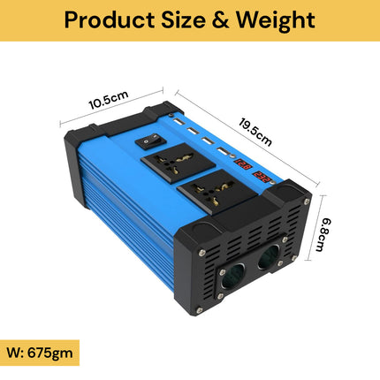 Power Inverter 300W DC 12V to AC 220V