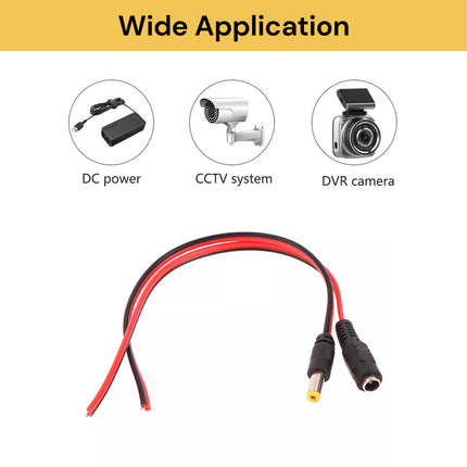 12V Male Female DC Power Socket Cable 