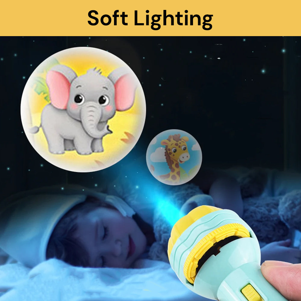 Projection Flashlight – Green, Portable & Adjustable Focus