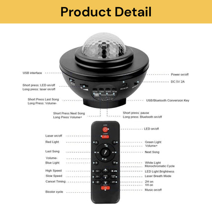 LED Laser Starry Projector Light