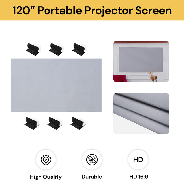 120" Portable Projector Screen 