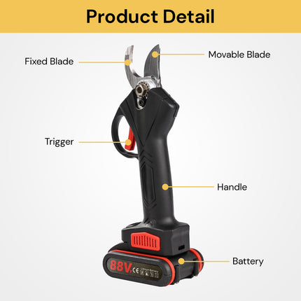 88V Cordless Electric Pruning Shear