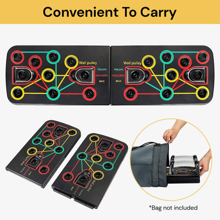 Push-Up Board With Resistance Bands