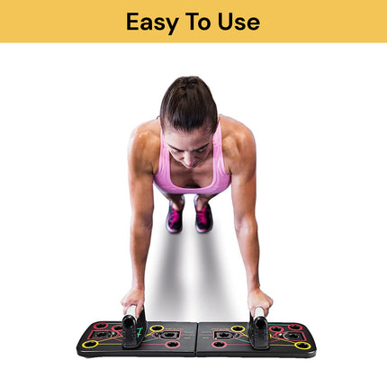 Push-Up Board With Resistance Bands