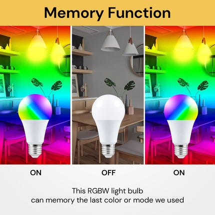 12W LED RGBW Bulb with Remote Control RGBWLEDBulb02