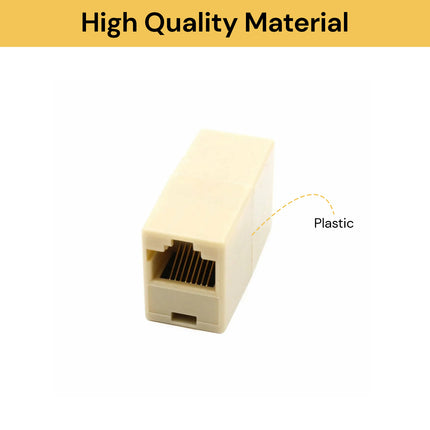 15PCs RJ45 Coupler Cat5e Cat6 Connector
