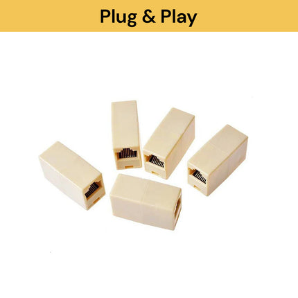 15PCs RJ45 Coupler Cat5e Cat6 Connector